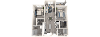 Park on First B3m2 3D Floor Plan