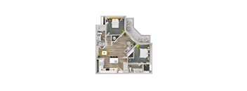 Lenox Bayside 3D Floor Plan B4 ALT