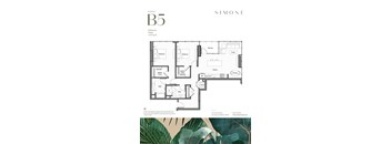 floor plan of 55 north luxury apartments to rent in the north end of boston