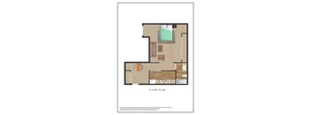 The Galleria Apartments Studio Floor Plan