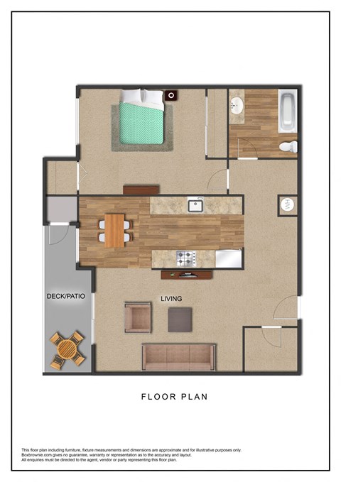 The Galleria Apartments 1 Bedroom Floor Plan