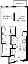Aura on Lamar E4 Floor Plan