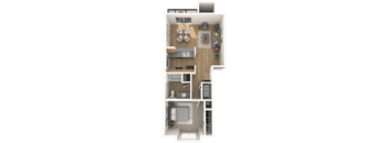 Falcon Ridge 1x1 Floorplan