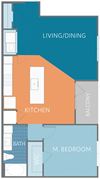 Watermark at First Creek Apartments A3 Floor Plan