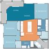 Watermark at First Creek Apartments C1 Floor Plan