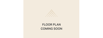 A beige background with a triangle pattern and text that reads "FLOOR PLAN COMING SOON".