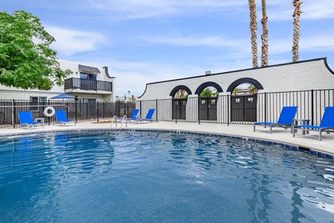 Sparkling Pool at Icon Apartments, Tucson