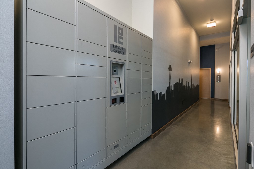 Junction Flats & Landing Apartments Interior Package Lockers