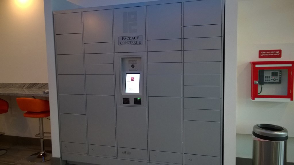 Junction Flats & Landing Apartments Interior Package Lockers