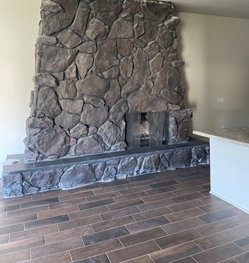 Lakeside Apartments Newly Constructed Fireplace - Photo Gallery 6