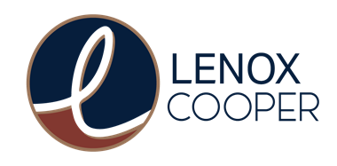 a logo with the words lenox coop