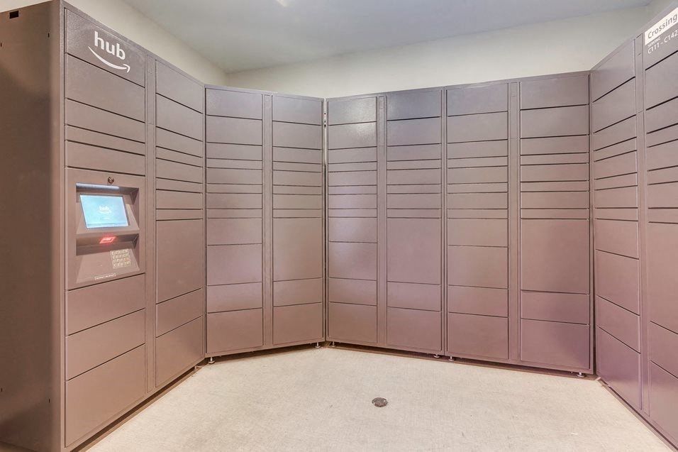 Fulton's Crossing and Landing Apartments amazon lockers