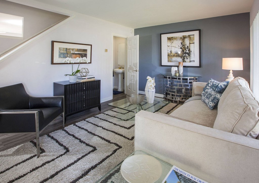 Marine View Apartments Model Living Room