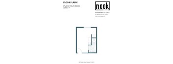 floor plan of a studio apartment