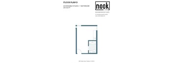 floor plan of a 1 bedroom apartment at the arches in rittenhouse square