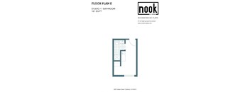 floor plan of a studio apartment