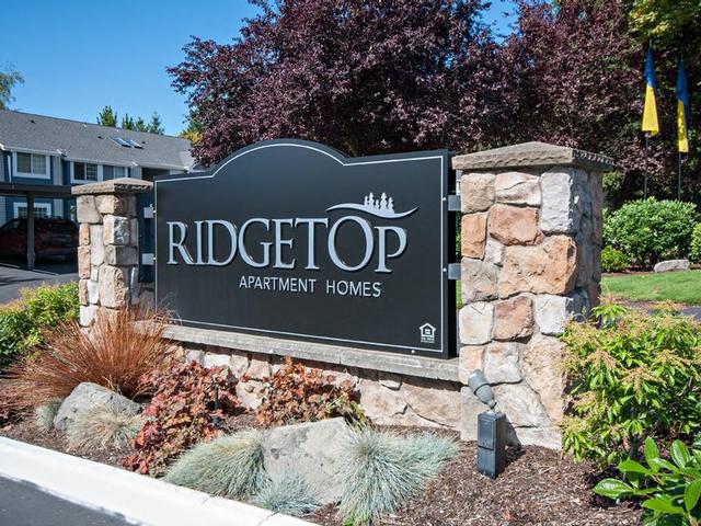 Apartments for Rent in Silverdale WA - Ridgetop Apartments Sign