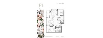 floor plan of the first level of the apartment