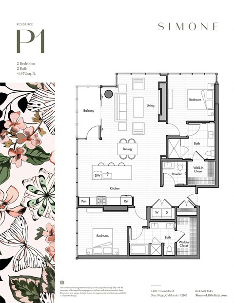 floor plan of the first level of the apartment
