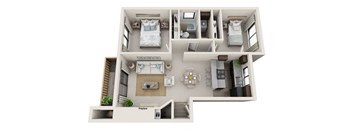 Brackett 2x1 Floor Plan