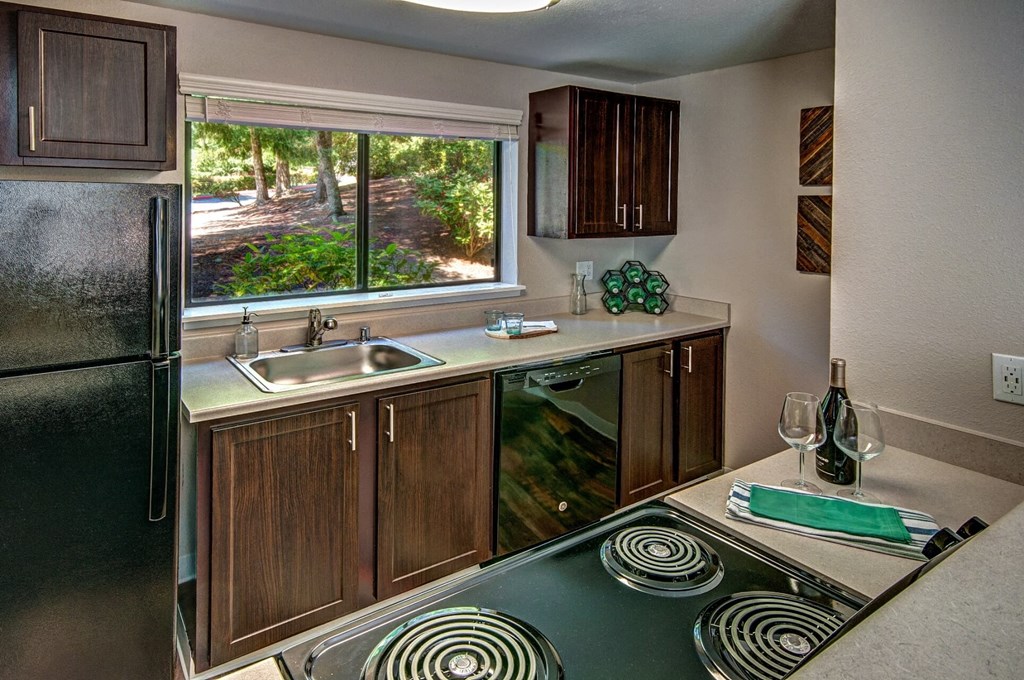 Brackett model unit kitchen