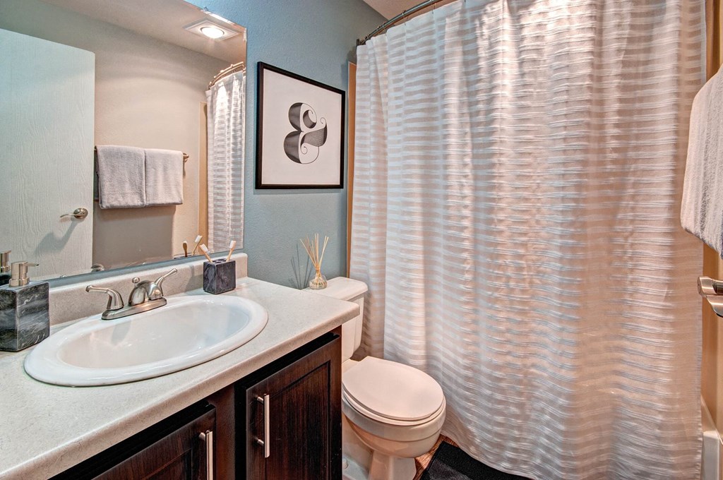 Brackett model unit bathroom