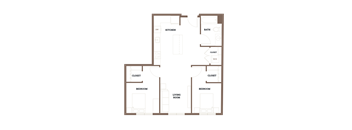 2 bed 2 bath B at Ironside Apartments, Spokane , WA