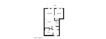 Gridline Apartments in Seattle, Washington 1x1 O Floor Plan