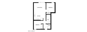 Gridline Apartments in Seattle, Washington 2 Bedroom A Floor Plan