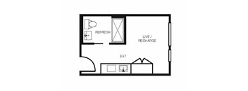 Electric Lofts Studio C & D Floor Plan