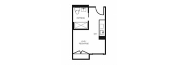 Electric Lofts Studio J Floor Plan
