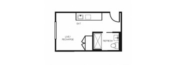 Electric Lofts Studio K & L Floor Plan