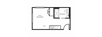 Electric Lofts Studio N Floor Plan