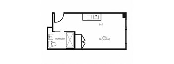 Electric Lofts Studio P Floor Plan