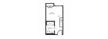 Electric Lofts Studio E & F Floor Plan
