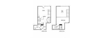 1x1 Live Work C Floor Plan at Koi Apartments, Seattle, 98107