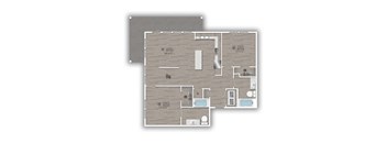 a template of a floor plan of a room with wood flooring