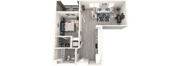 a 2400 sq ft floor plan with a bedroom and a living room