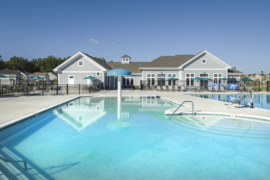 the pool at the apartments for rent