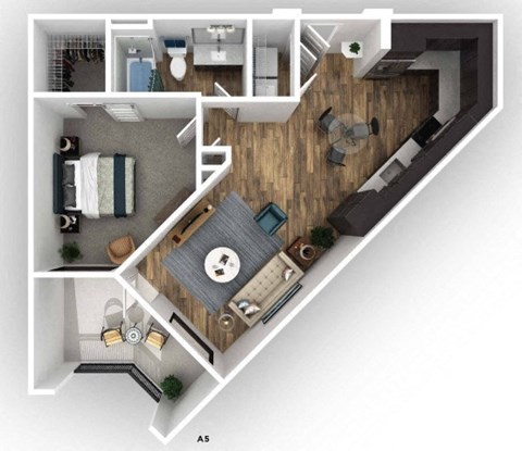 the 1122 square foot 1 bedroom floor plan  phenix residences