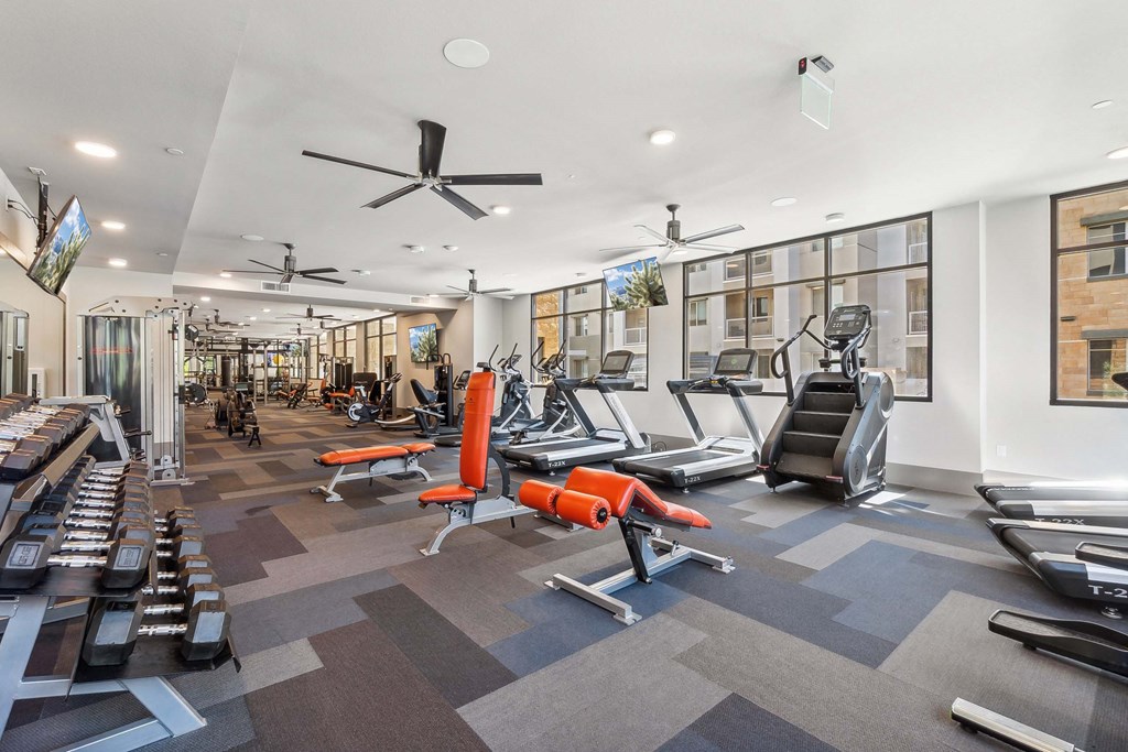 the gym at the agave apartments