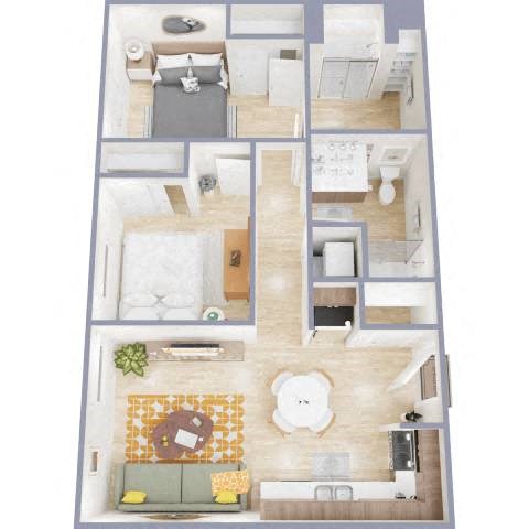 2A700 Floor Plan at The Benedictine, Arizona