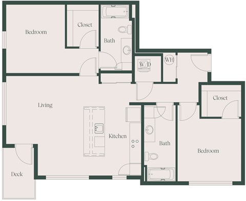 2Bed2Bath at Cru at Willows Apartments, Washington