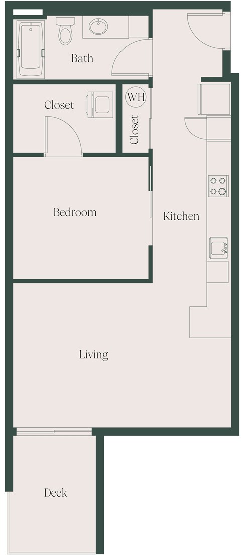 1Bed1Bath_F at Cru at Willows Apartments, Redmond, WA, 98052