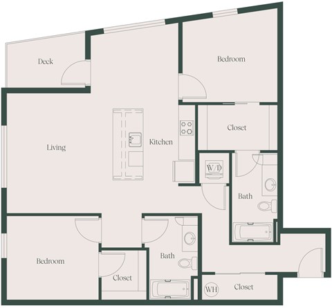 2Bed2Bath_C at Cru at Willows Apartments, Redmond