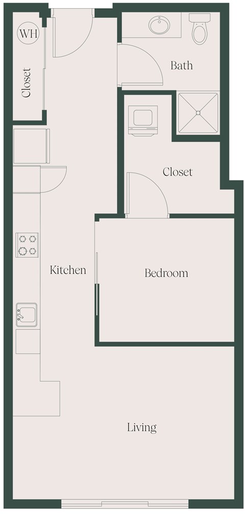 1B1B_B at Cru at Willows Apartments, Redmond, WA