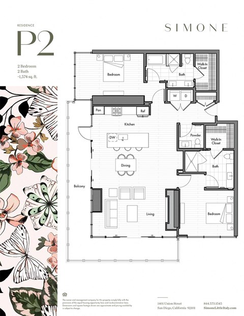 a floor plan of the apartment