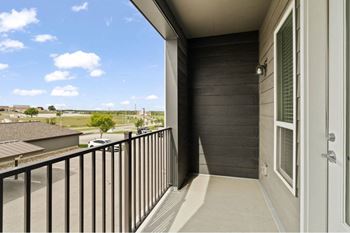 the view from our balcony at our apartments