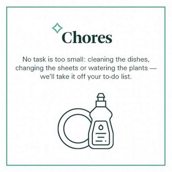 no task is too small cleaning the dishes changing the sheets or watering the plants