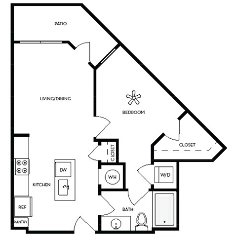 Axis Midtown Apartments in Atlanta, Georgia Penthouse Floor Plan